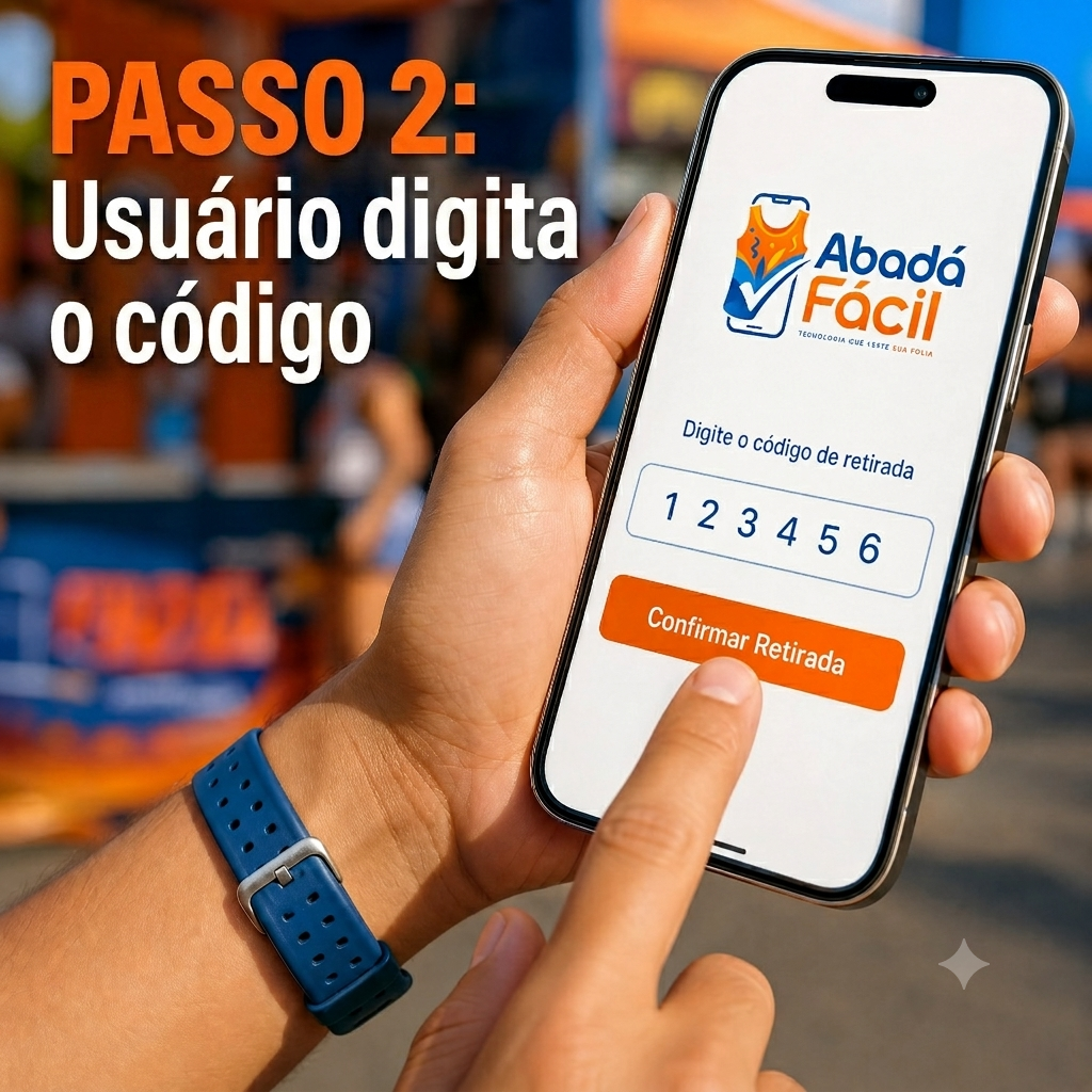 Passo 2 do protocolo digital de retirada